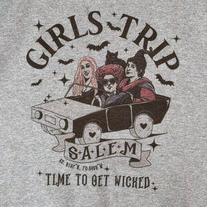 Girls Trip Time To Get Wicked Halloween Salem Witch Hocus Pocus Womens Sweater M